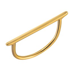 Anillo barra baño de oro