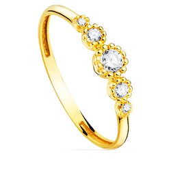 Anillo Bocel Oro 18 Quilates y Circonitas