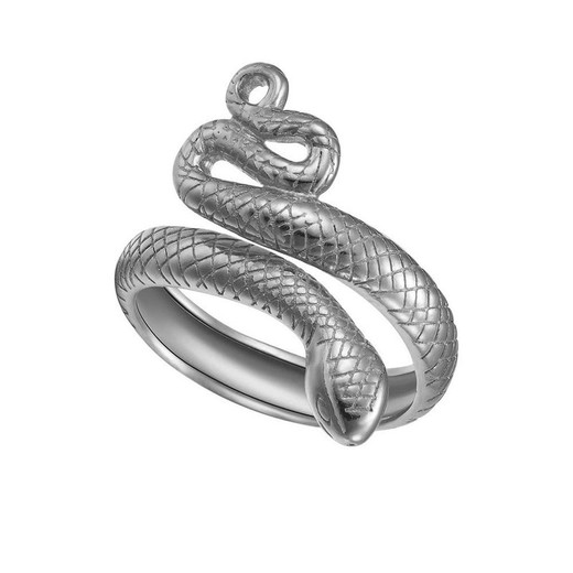 Anillo Serpiente Plata de Ley