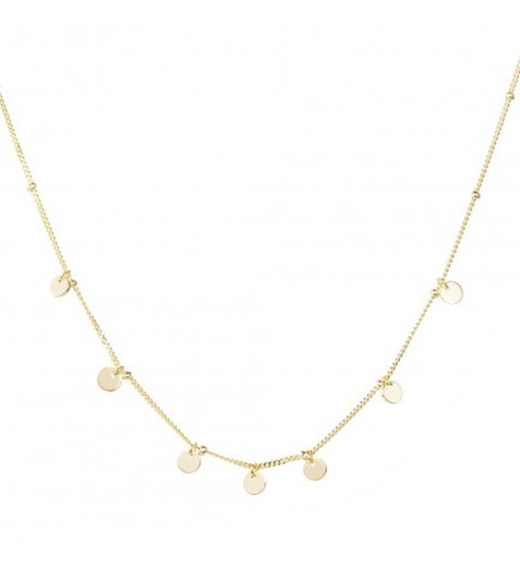 Collar mini chapas Oro