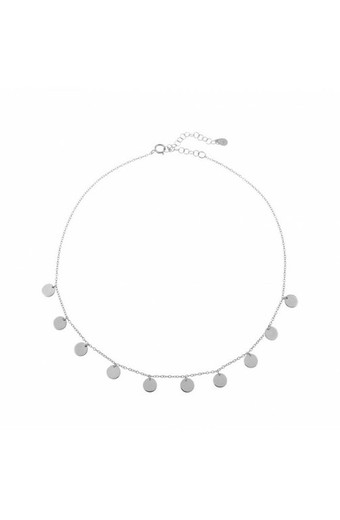 Collar Choker Chapas Plata