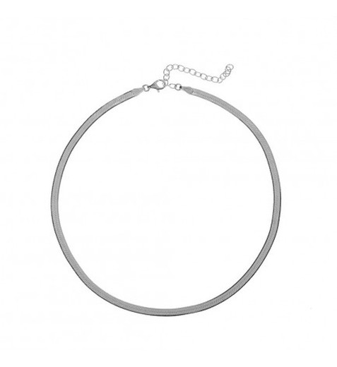 Collar Choker Serpiente Plata