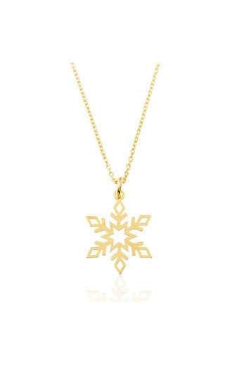 Collar Copo Nieve Oro