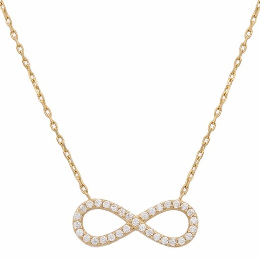 Collar Infinito Oro 18 Quilates Circonitas