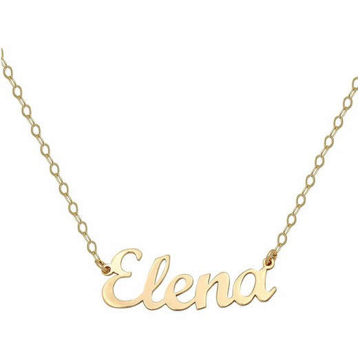 Collar Nombre Personalizado Oro 18 Quilates