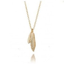 Collar Pluma Oro