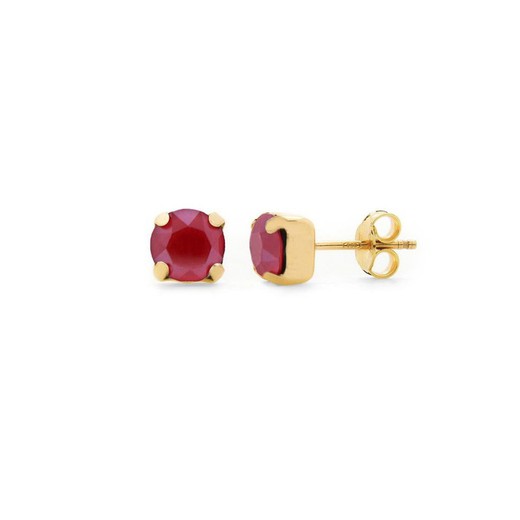 Pendientes Celine Basic Rojo