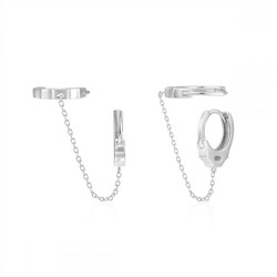 Pendientes Esposas Plata de Ley