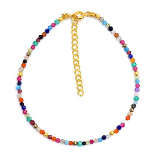 Pulsera mineral multicolor