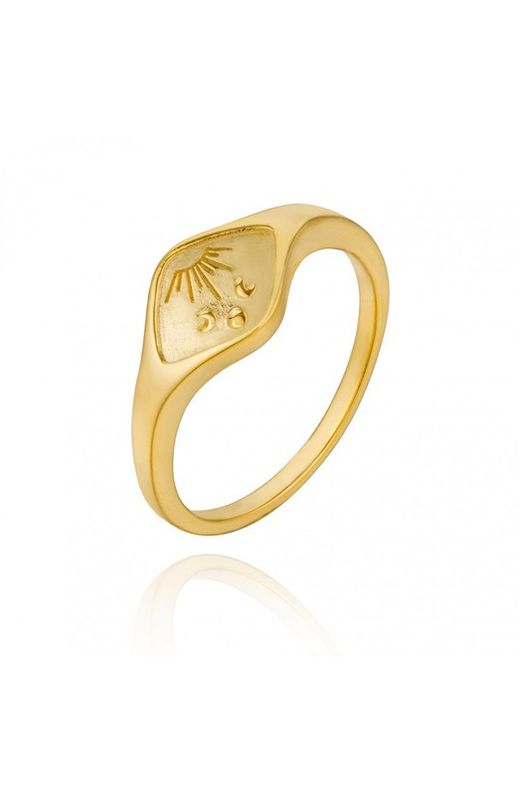 Anillo Horus Baño de Oro