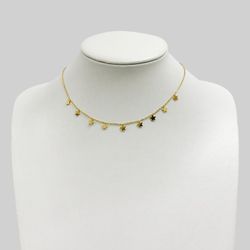 Collar Choker Estrellas Acero inoxidable con baño de oro