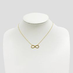 Collar infinito acero inoxidable dorado