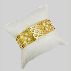 Pulsera Brazalete Barcelona Acero Inoxidable Baño de Oro