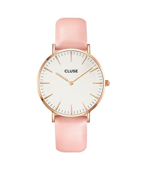 Reloj La Bohème Rose Gold White/Pink De Cluse
